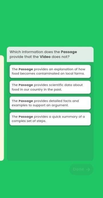 Which information does the passage provide that the video does not?
