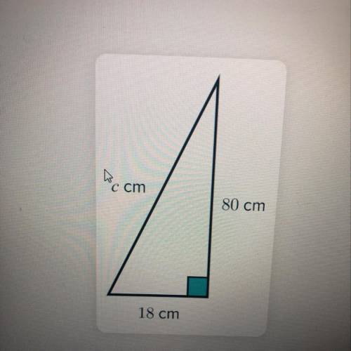 Calculate the value of C in the triangle below.
