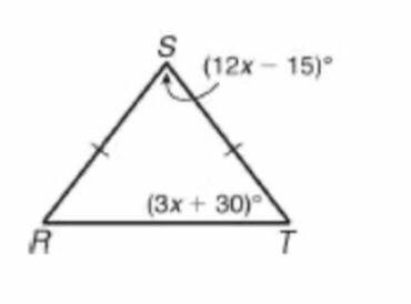 What is the measure of angle R?