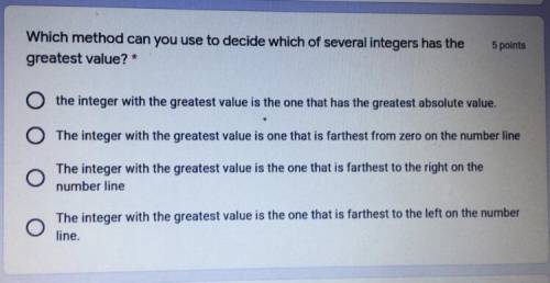 Wich method can you use yo decide wich of several integers has the greatest value?