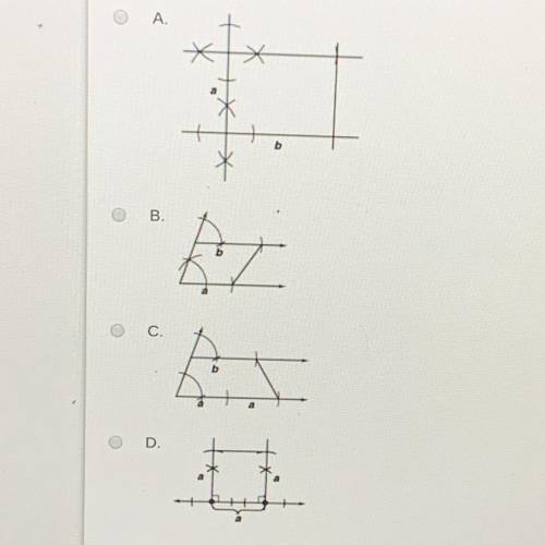 Construct a rectangle with side lengths a and b