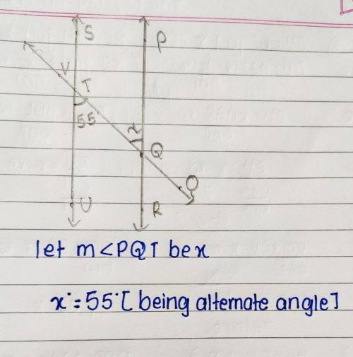 
Find angle measures of parallel lines
