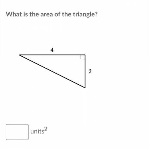 What’s the area of the triangle ?