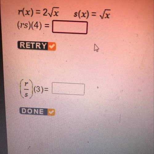 Finding values of product and quotient functions