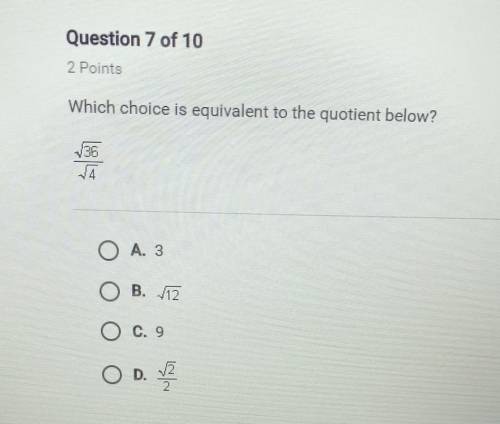 Which choice is equivalent to the quotient below?
