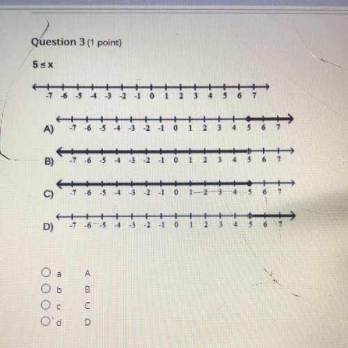 What the answer is on the number line