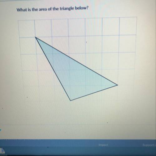 What is the area of the triangle below?