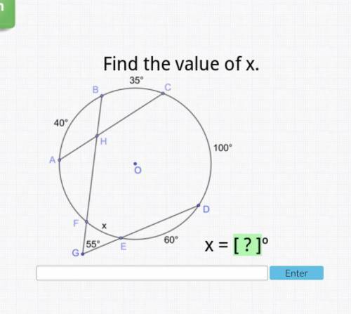 (Geometry) Find the value of X