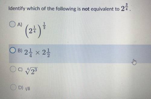 Identify which of the following is NOT equivalent to 2 3/4