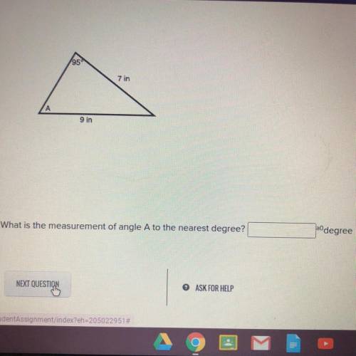 !!! Help
What is the measurement of angle A to the nearest degree???