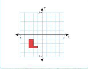 Three students rotate the given figure around the origin. Byron rotates the figure 90° clockwise. G