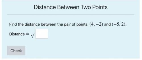 Help!!!
Find the distance between the pair of points