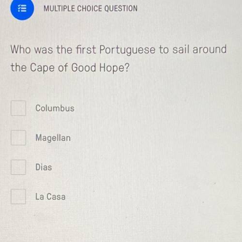 Who was the first Portuguese to sail around the Cape of Good Hope?