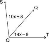 In the figure, if is the angle bisector of ∠SOT, find m∠QOT. answers : A) 46° B) 48° C) 38° D) 42°