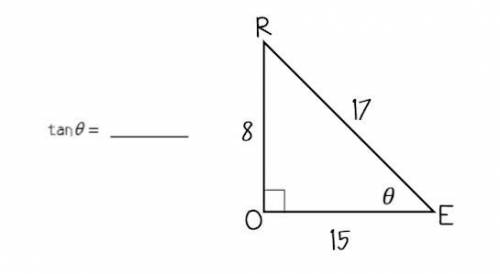 PLEASE HELP!! Use triangle ROE to find the following. Leave the answer in fraction form (no decimal