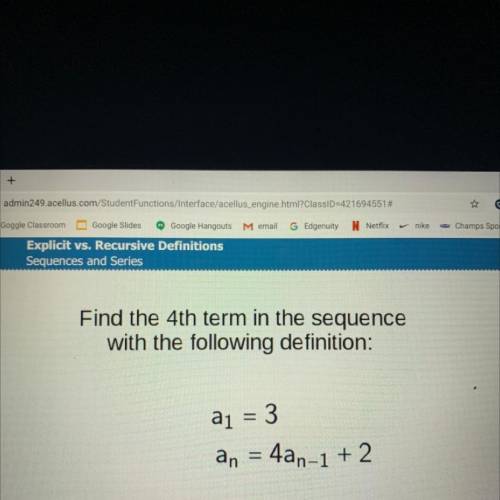 What’s the fourth term?