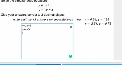 SIMULTANOUES EQUATIONS WITH 1 QUADRATIC