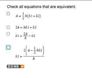 Check all equations that are equivalent. E d g e n u i t y 2020