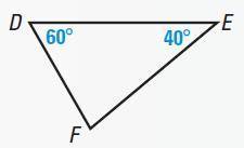 EASY I AM JUST DUMB HELP ASAP

17. Given the triangle below, what is