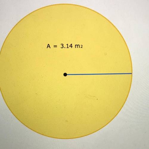 The area of a circle is 3.14 square meters. What is the circle's radius?