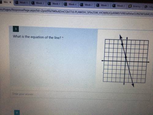 What is the equation of the line? Please help asap First Correct answer will get brainestttt