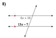 First identify the angle RELATIONSHIP, then find the measure of the angle indicated in bold.