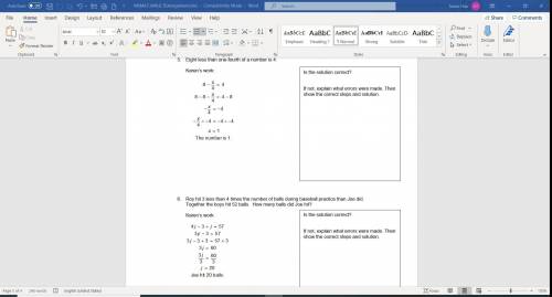 Answers for work from the Keystone School. I have multiple items I need answered. Even if you only