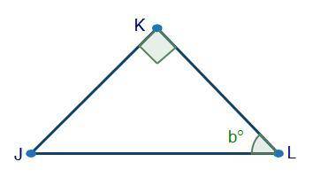 In triangle JKL, tan(b°) = 3/4 and cos(b°) =4/5. If triangle JKL is dilated by a scale factor of 1/