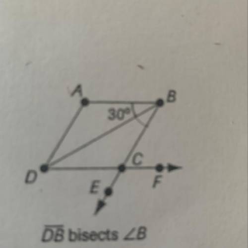 Use the diagram at the right to answer questions 22–27.

Find the measure of each angle.
22. DBC
2