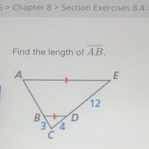 FIND THE LENGTH OF AB