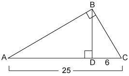 Determine the length of BC . ANSWERS: A) 12.25 units B) 24.71 units C) 19.00 units D) 5.57 units