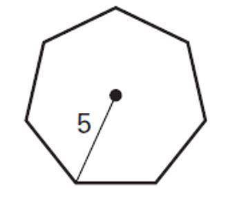 Please Help! A heptagon is shown. What is the area of the heptagon? Round your answer to the neares
