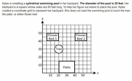 PLEASE HELP. WILL MARK BRAINIEST!!! 1. What shape should Kylee use to draw the swimming pool on the