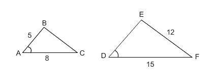Given triangle ABC is similar to triangle DEF , calculate the value of BC. Picture is below