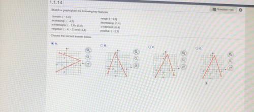 Stretch a graph given the following key features 
Picture: