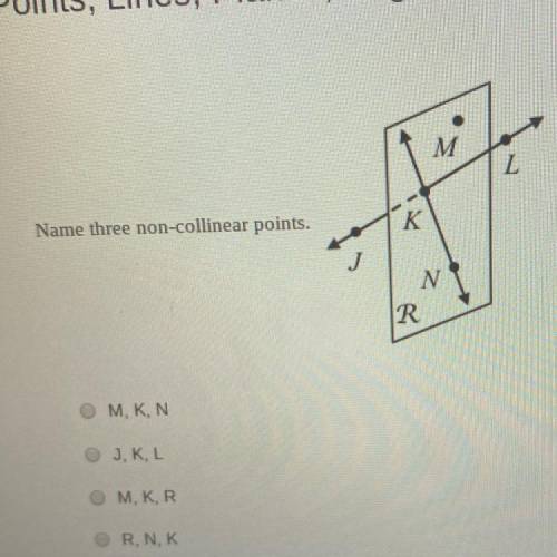 Name three non-collinear points. Please help :)