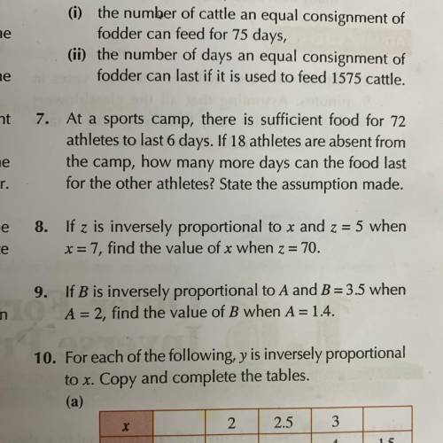 Please solve no.7 for me with full steps wrong answer will get reported