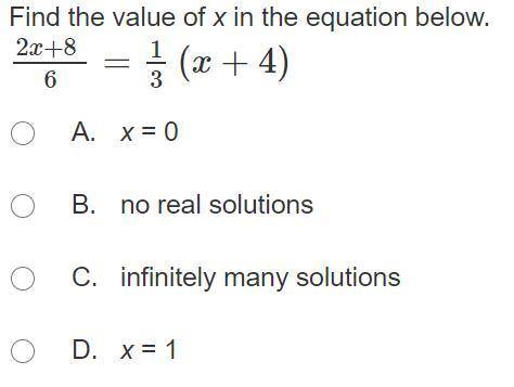I know that the answer isn't x=0. Please help.