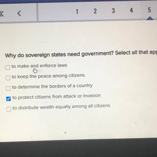 Why do sovereign states need a government