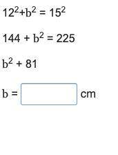 Consider this right triangle with given measures what is the unknown length