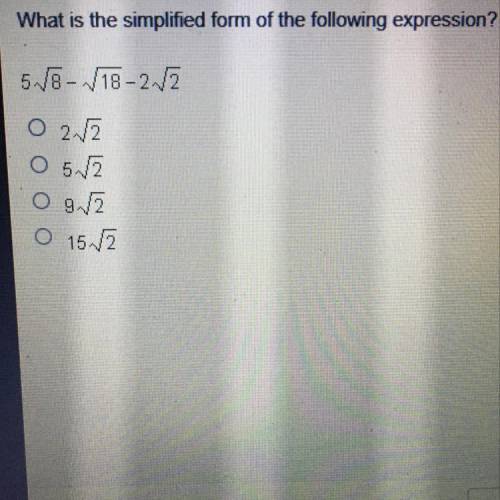 What is the simplified form of the following expression