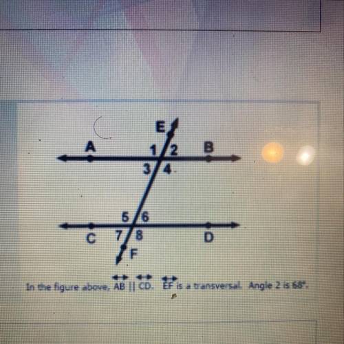 Determine the measurement of angle 1 *
(2 points)