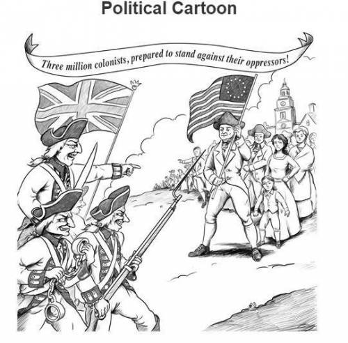 What is the main message conveyed by the cartoon? The colonists are doomed to lose the war if they