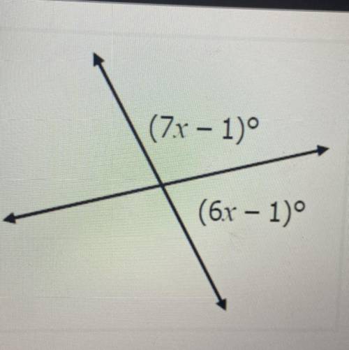Identify the angle relationship, then solve for x*