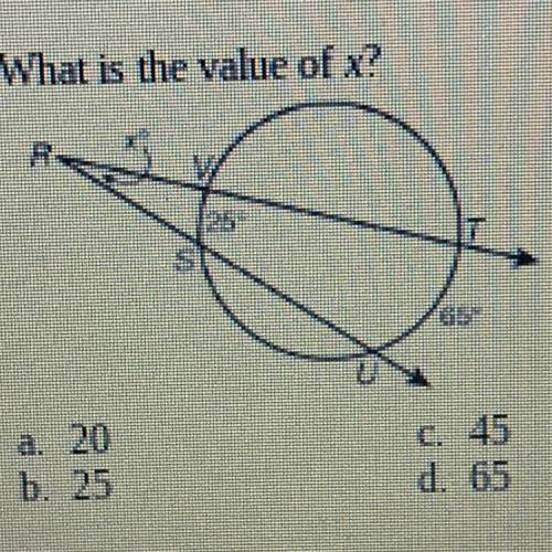 4. What is the value of x?
