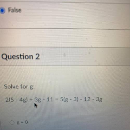 I want to know what g is