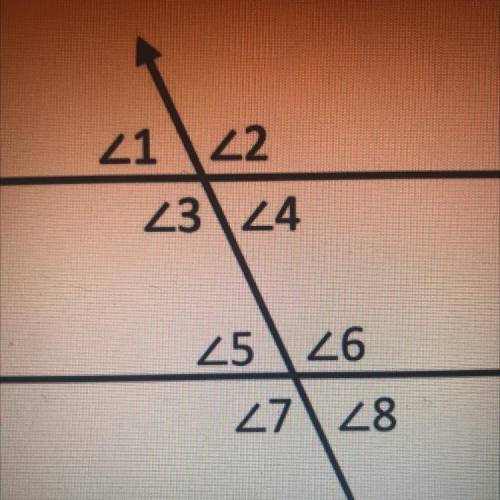Which of the following is NOT a true statement?

1. Angle 1 and angle 5 are corresponding angles
2