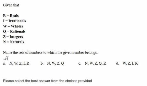 Name the sets of numbers to which the given number belongs (see image).