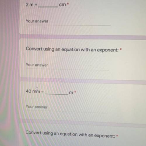 HELP IM TIMED but it’s metric conversion, answer the first question to answer the second one.