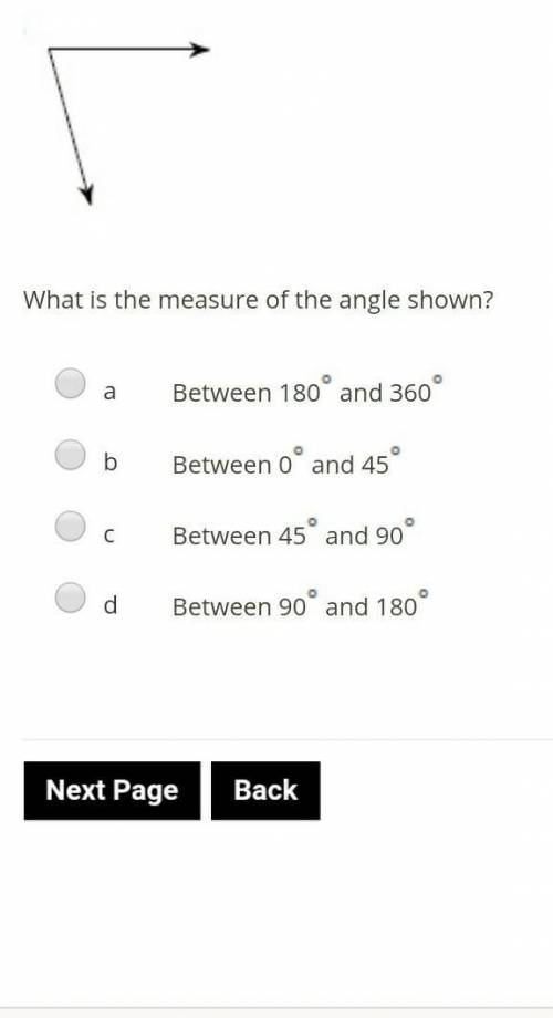 EASY GEOMETRY**what is the measure of the angle shown